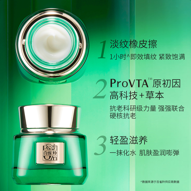 百雀羚护肤套装 帧颜2件套淡纹修护水20ml+霜8g修护保湿补水紧肤淡皱提拉紧致官方正品勿拍