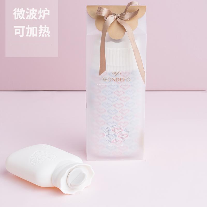 防爆硅胶小号热水袋注水迷你暖手宝暖宝宝暖宫毛绒暖水袋日用家居