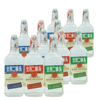 北京二锅头酒业出品 永丰二锅头 42度 出口型小方瓶 红标签500ML*12瓶