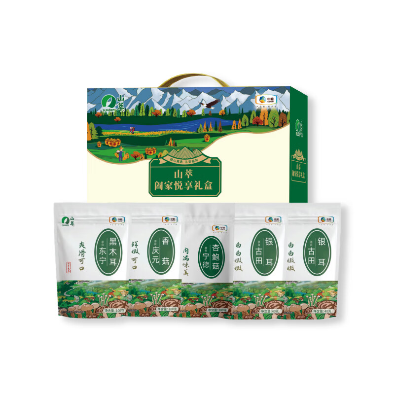 山萃中粮阖家悦享山珍礼盒380g