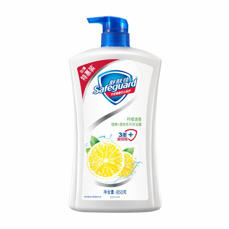舒肤佳 柠檬清香持久留香沐浴露 950ml