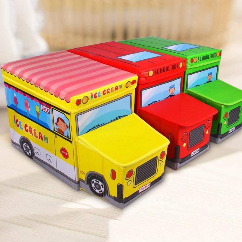 卡通玩具收纳箱儿童宝宝衣物折叠储物箱装玩具整理箱玩具箱收纳盒