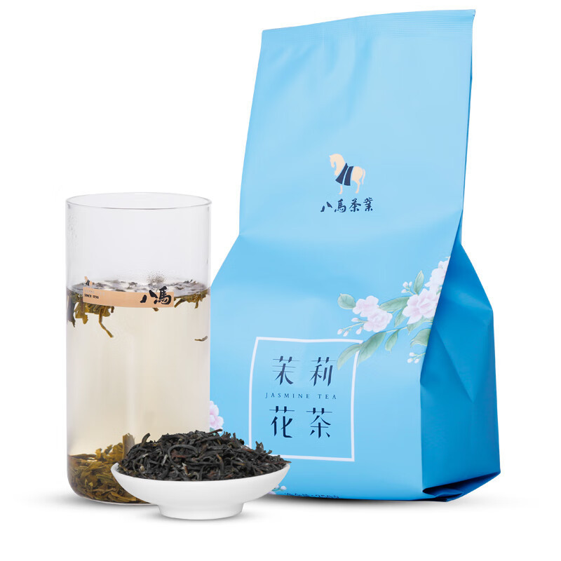 八马茶业茶叶烘青茶茉莉花茶袋装 250g*2袋*
