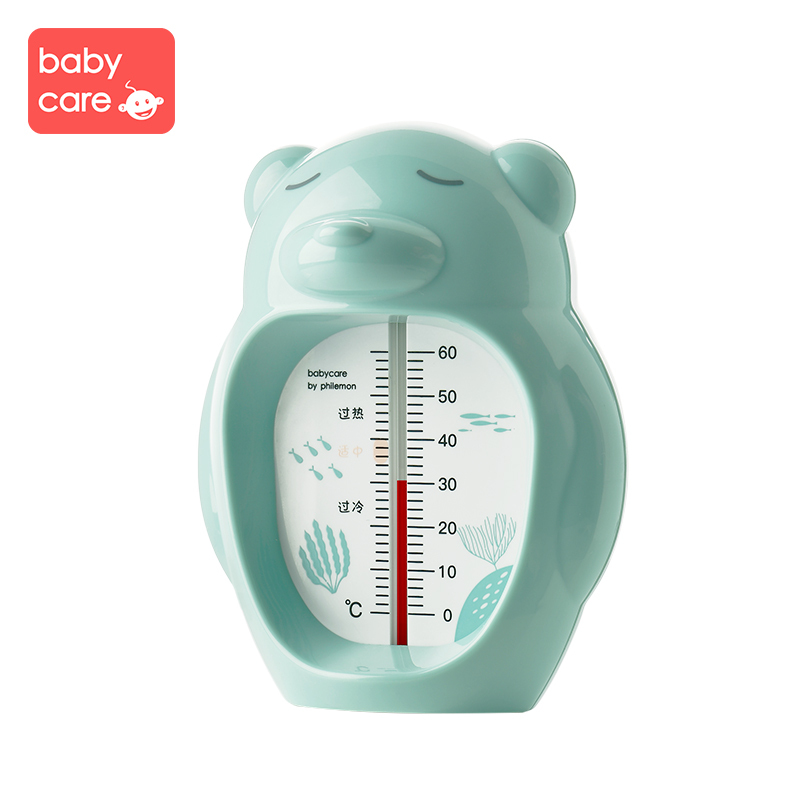 babycare婴儿水温计 儿童宝宝洗澡测水温表新生儿家用洗澡温度计 浅嗬绿 3708