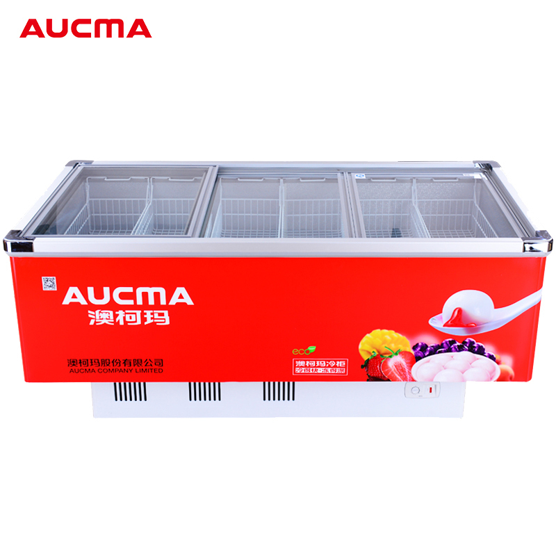 澳柯玛(AUCMA) 展示柜 SC/SD-728G 728升-24℃度商用大容量大型保鲜冰柜超市冷冻冰箱展示柜卧式保鲜速