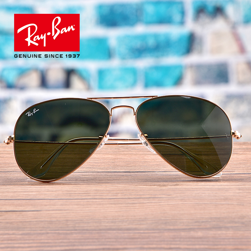RayBan雷朋经典80年代飞行员形太阳镜王嘉尔同款蛤蟆镜男女款0RB3025高清大图