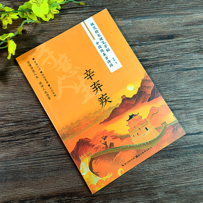 规范楷书硬笔字帖:中国绝美古诗词(杜甫+李白+孟浩然+王维)全4册 [正版]旗舰规范楷书硬笔字帖:辛弃疾 南宋文学家中国高清大图
