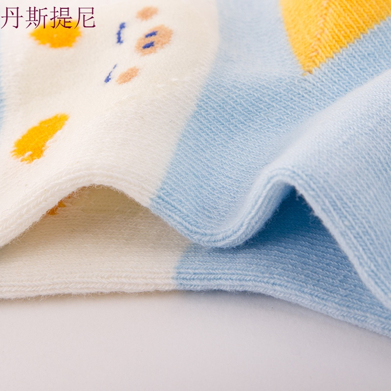 5双装 儿童袜子四季款 男女童卡通短袜 宝宝童袜婴儿袜