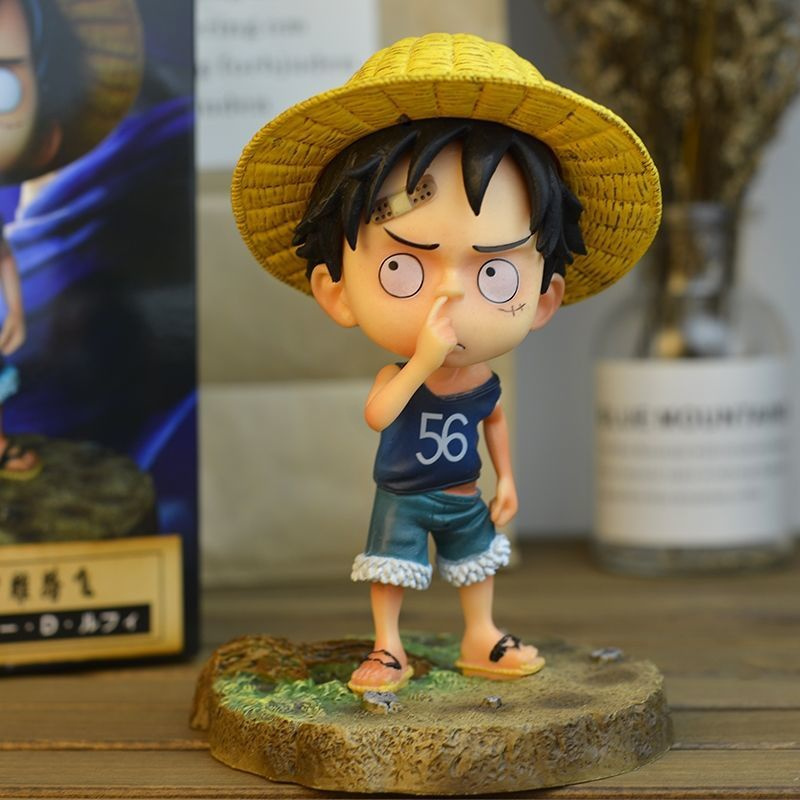抠鼻路飞15cm海贼王手办动漫手办精品模型摆件索隆路飞山治生日礼物