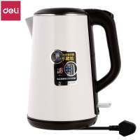 得力(deli) 85604 电热水壶 304不锈钢 双层隔热烧水壶 1.6L