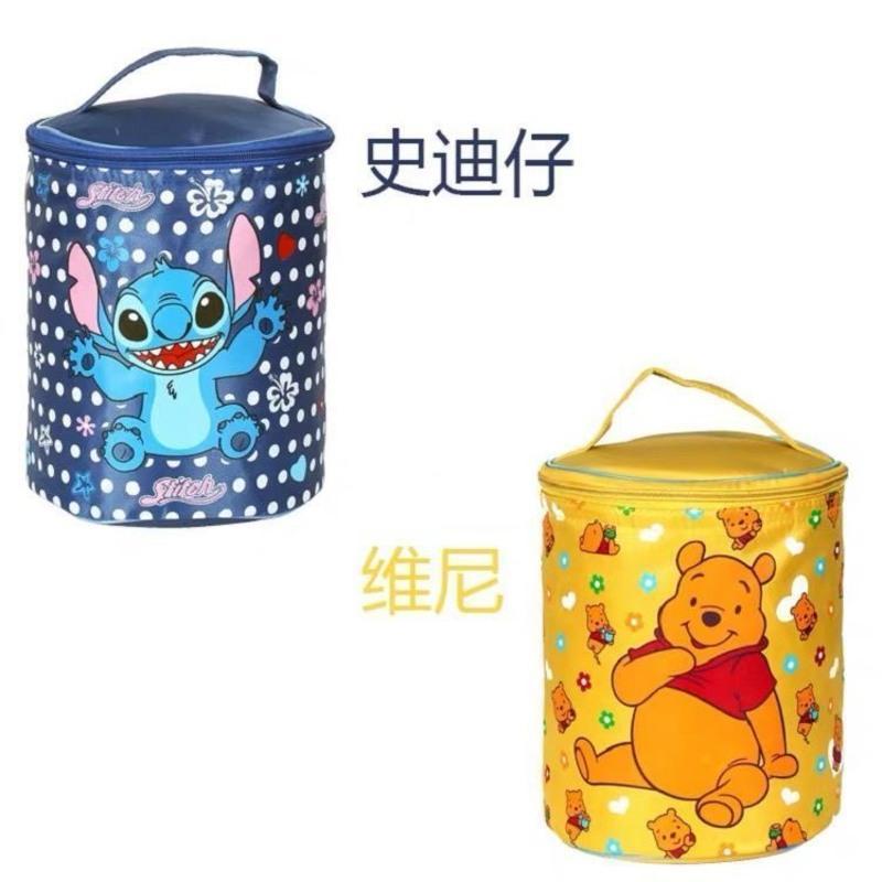 藏青束口圆桶 学生饭盒保温袋加厚手提袋圆形饭盒袋装饭盒的袋子铝箔加厚手提袋