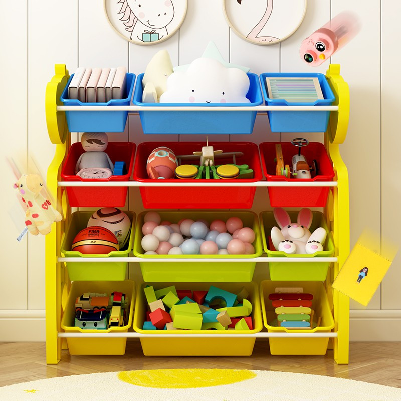 儿童玩具收纳架儿童整理柜宝宝玩具收纳柜收纳箱子置物架多层家用收纳