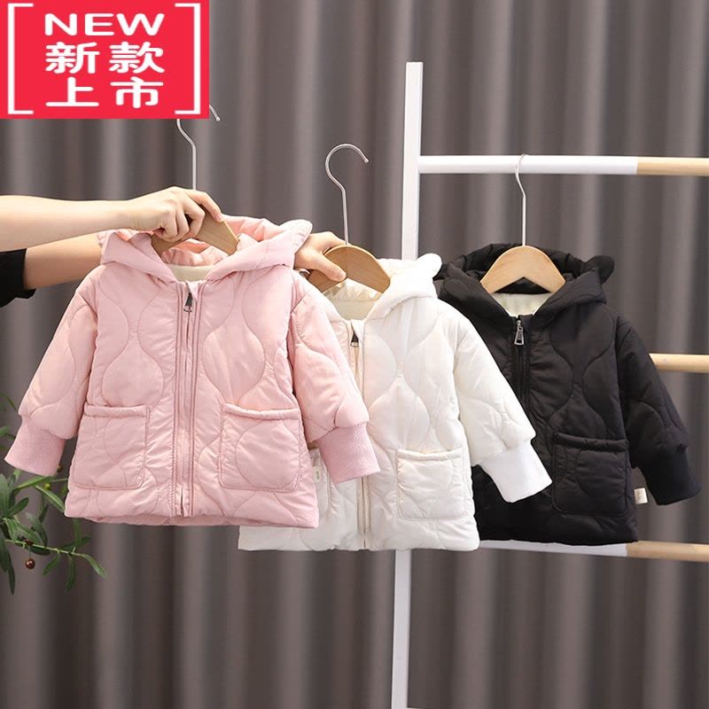 可莉允女童棉服冬季加厚加绒2儿童棉衣冬装3婴儿棉袄一岁女宝宝夹棉外套图片