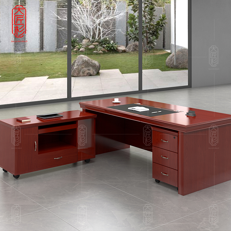 大匠杉 办公桌班台电脑桌2m DBT005HZ200高清大图