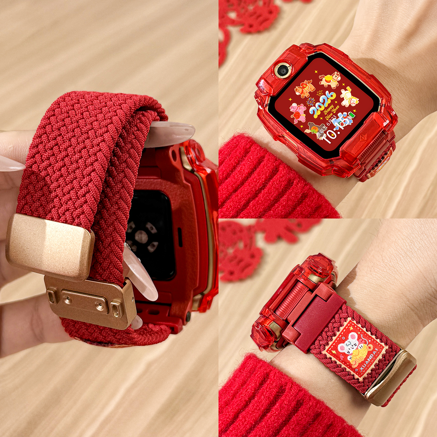 猫咪毛绒挂脖套适用小天才Z11电话手表表带3139B高清大图