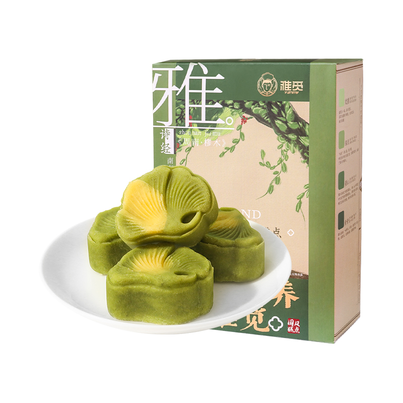 雅觅 海盐芝士 绿豆糕 320g/盒