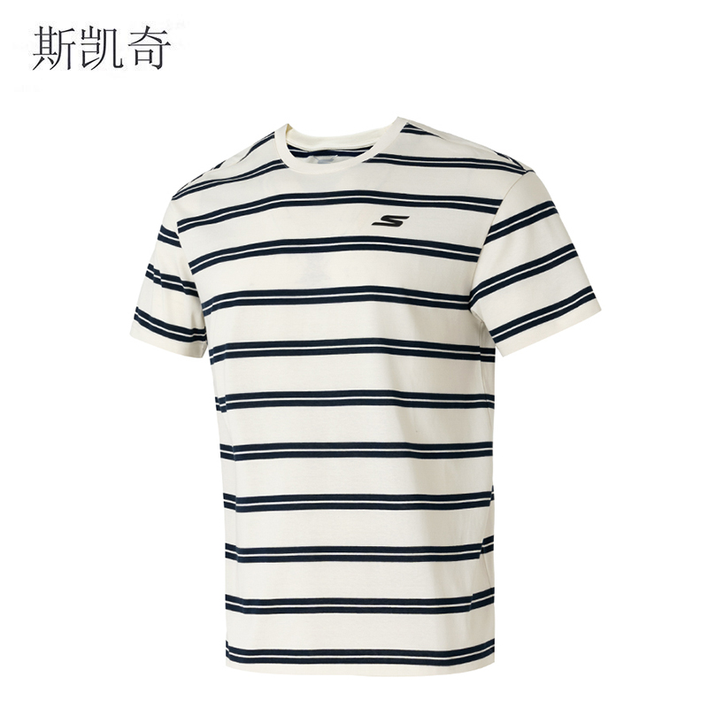 斯凯奇 男女同款针织短袖T恤 P225U121-0280XL 件高清大图