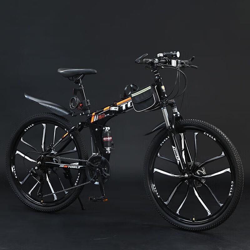 成人山地自行车男女变速双减震轻便赛车高清大图