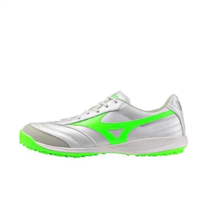 美津浓(Mizuno)综合训练鞋轻量灵活环保设计室内健身鞋男白绿拼色 White_×_Green 44