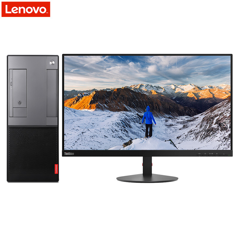 联想(Lenovo)扬天A7020t台式电脑 23.8英寸窄边框显示屏(Intel i5 7400 4GB 1TB+16GB傲腾 6G独显 无光驱 W10H)