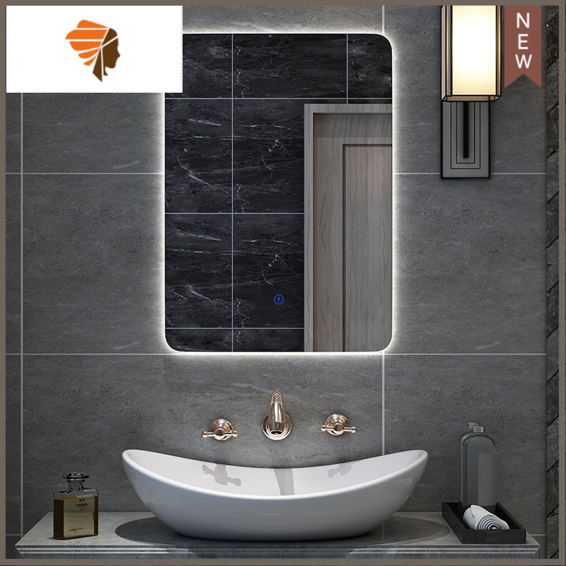 定制浴室镜卫生间镜子洗漱台智能洗手间带灯触摸屏防雾led化妆镜三维