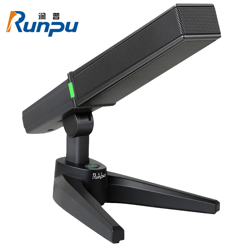 润普(Runpu)国产化专业有线电容会议麦克风话筒 桌面台式方杆短杆鹅颈麦演讲指挥会议主持麦克风RP-YXD825高清大图