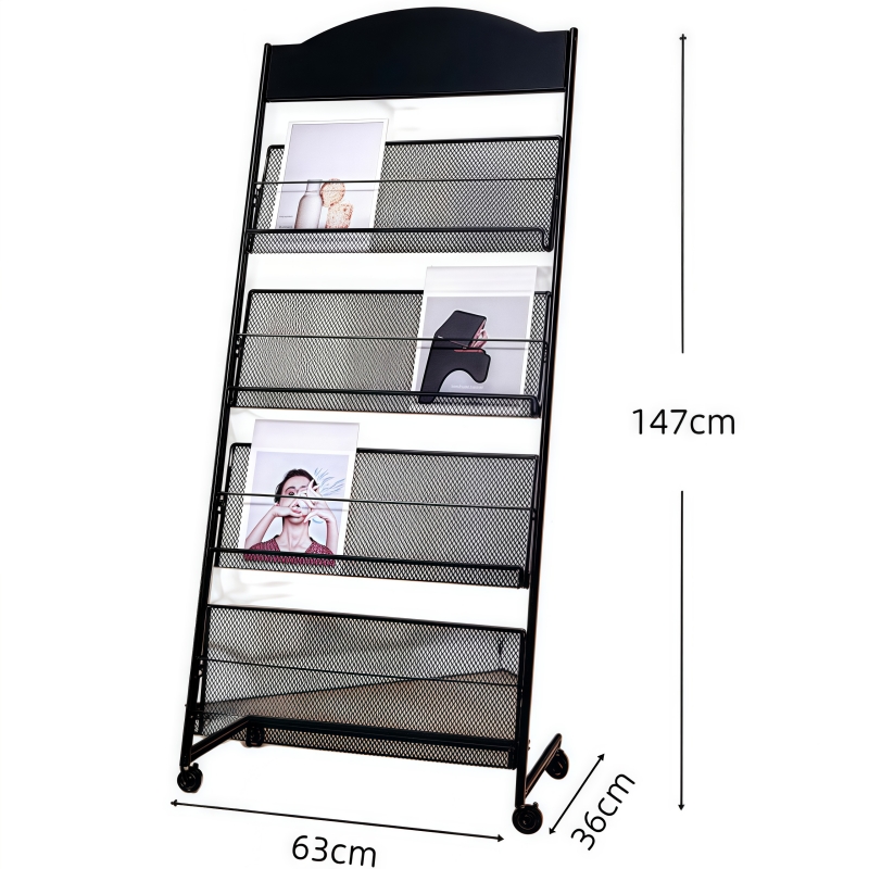 铭思沃滑轮杂志架 ZJ3个