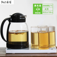 家用凉水壶玻璃耐热高温防爆大容量水瓶凉白开水杯茶壶套装冷水壶 精选特买