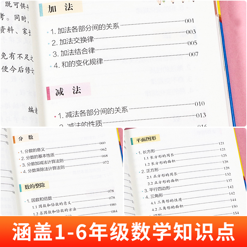 公式定律+计算题+应用题(全3册) 小学通用 [正版]1一6年级小学数学必背公式大全 数学公式定律手册一到六年级二三至四高清大图