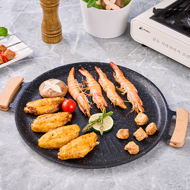 尚烤佳煎烤盘28cm外高内低均匀导热光滑易清洁宴享款SKJ-442高清大图