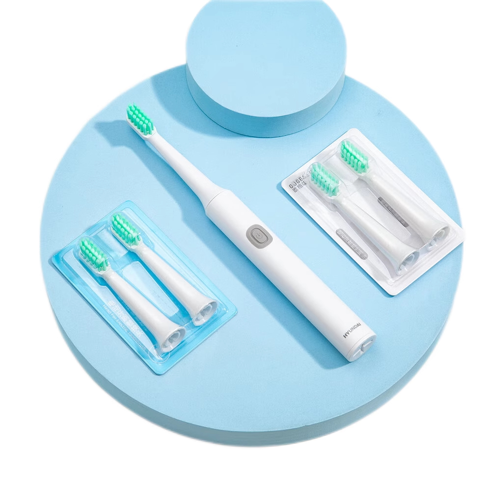 HYUNDAI韩国现代 电动牙刷 全自动全身水洗牙刷电池款 儿童男女士学生通用电池款-配5个刷头 X6