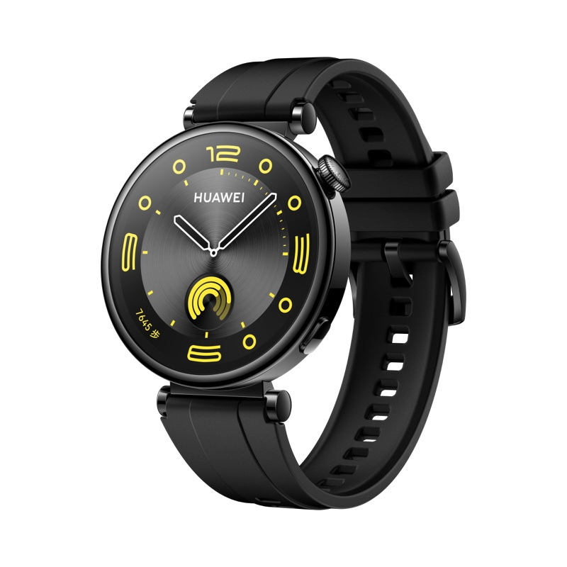 华为/huawei watch gt 4 41mm) 幻夜黑 黑色氟橡胶表带