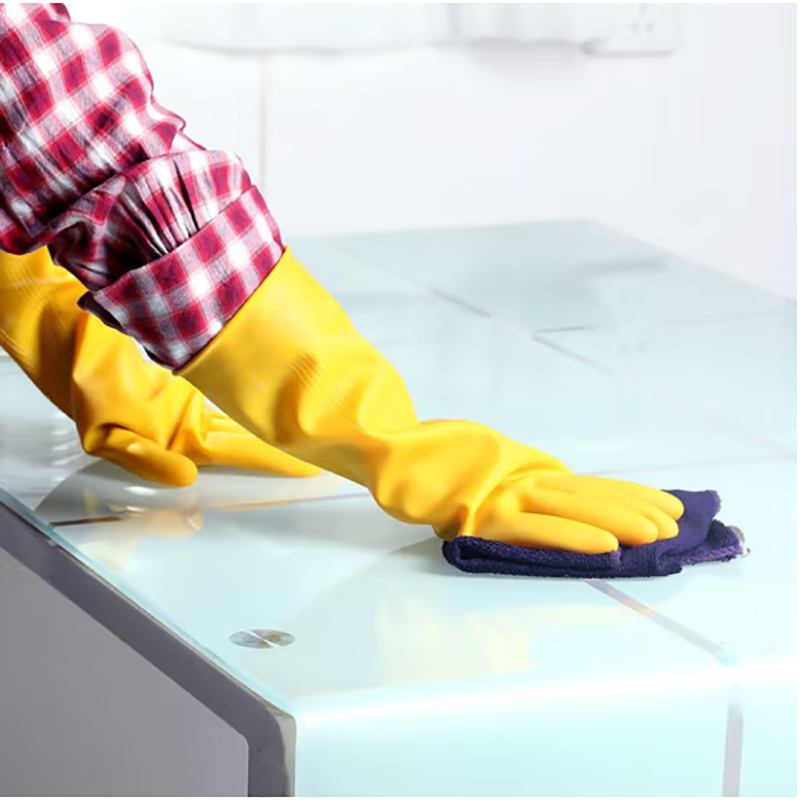 未易 天然橡胶保洁胶皮手套10双