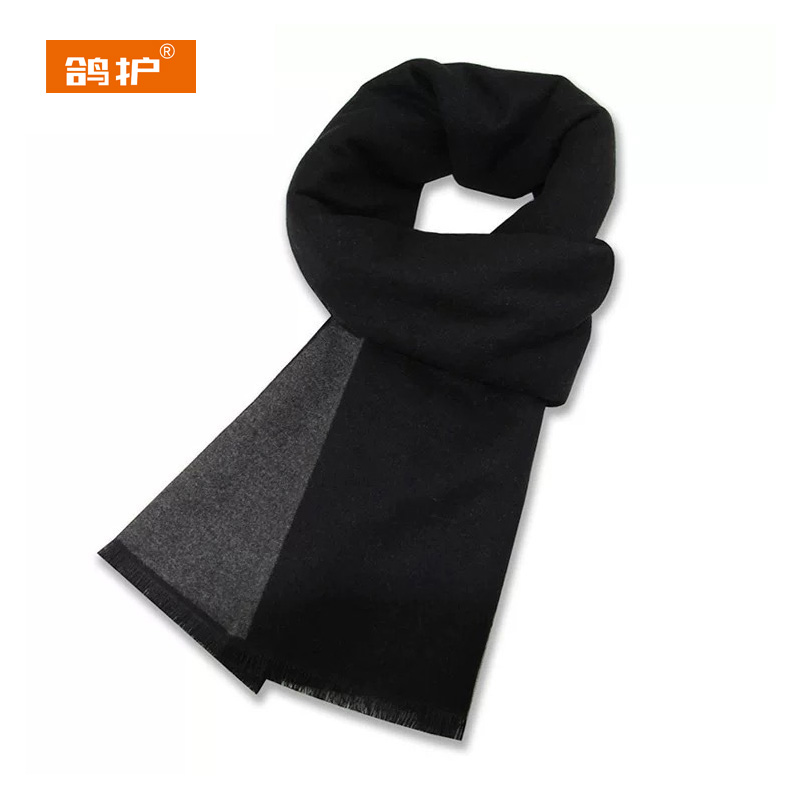 鸽护 羊毛围巾 GH204QDK-11 条高清大图