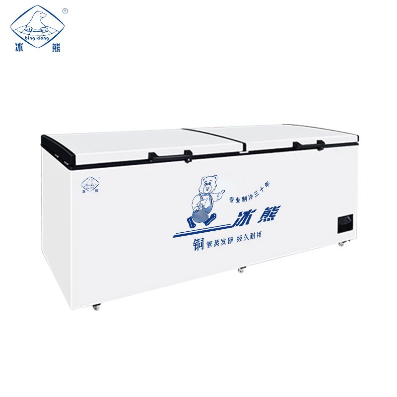 冰熊bingxiongbcbd1098升冷柜商用大冰柜卧式大冰库冷柜冷藏冷冻转换