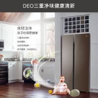 Haier海尔冰箱 对开门风冷无霜干湿分储双变频净味超薄家用540升大容量双温双控对开门双门电冰箱BCD-540WDGI