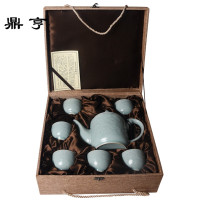 鼎亨家用大茶壶陶瓷茶具凉水壶套装单壶过滤壶耐高温花茶壶