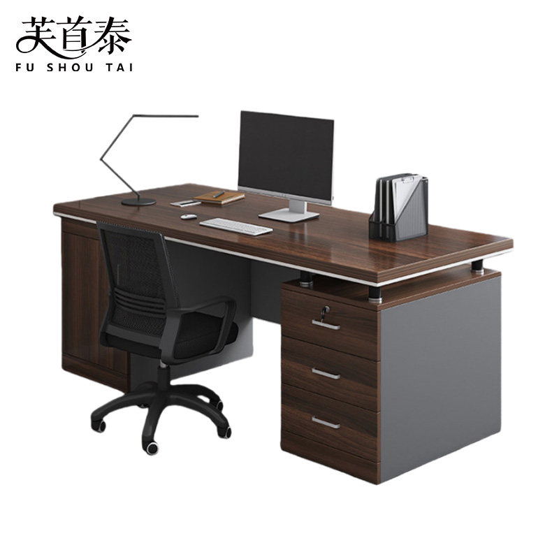 芙首泰办公电脑桌椅1桌1椅140*60*77cm套高清大图