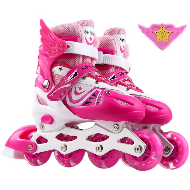 闪电客溜冰鞋儿童全套装35915岁直排轮滑鞋旱冰鞋滑冰鞋男女初学者