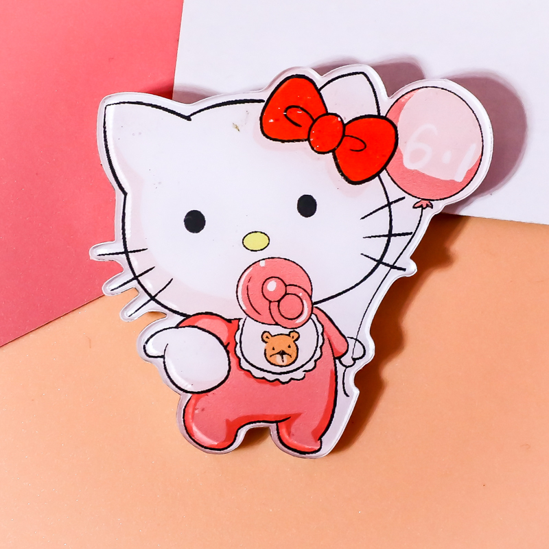 日韩可爱卡通学生亚克力徽章别针胸牌装饰创意百搭胸章胸针女小饰