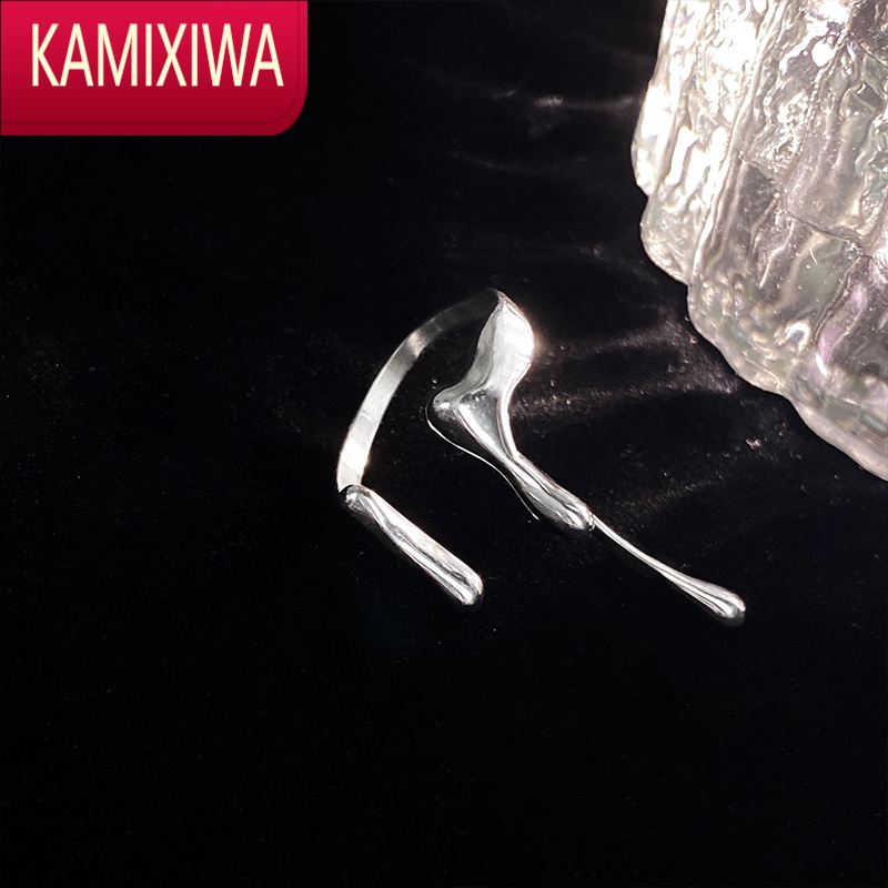 KAMIXIWA不规则液态熔岩开口戒指女ins小众设计高级感2022年新款食指指环