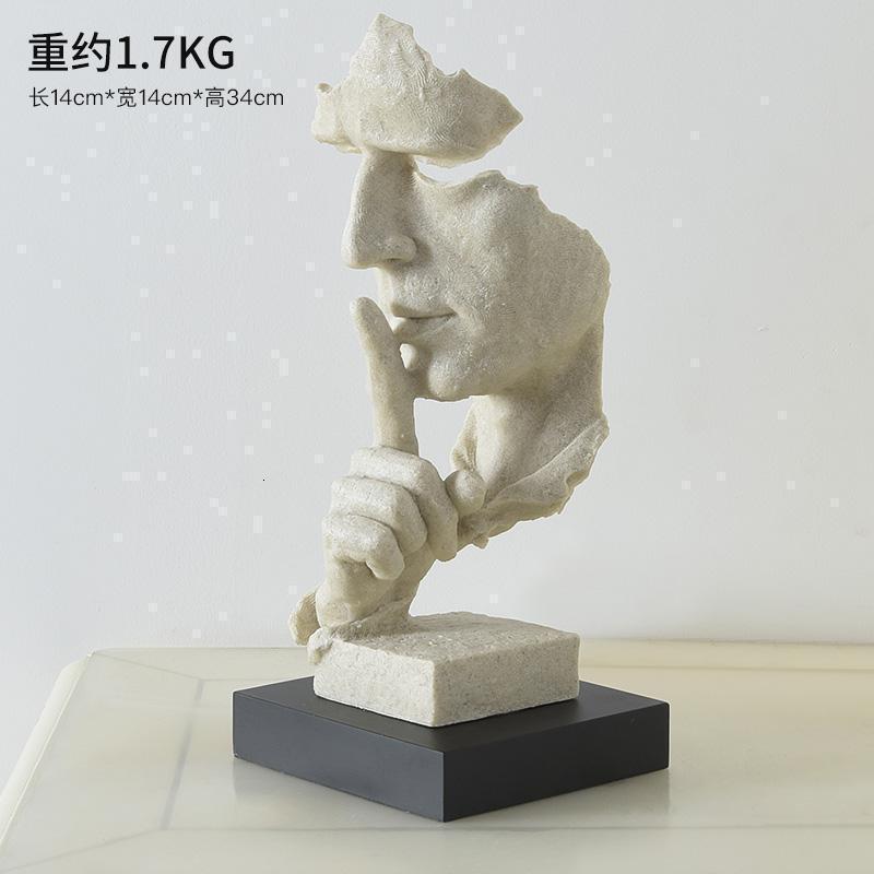 美帮汇欧式塑像人物摆件办公室客厅家居装饰品创意电视柜树脂工艺品高清大图