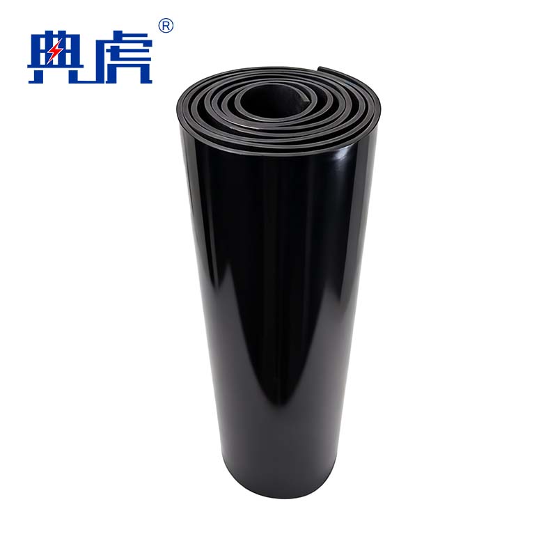 典虎 绝缘橡胶板地垫 黑色5mm*1m*1m 10kv 块高清大图