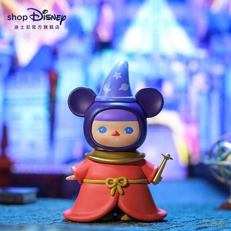 迪士尼官方潮玩手办pucky米奇家族泡泡玛特盲盒儿童玩具公仔