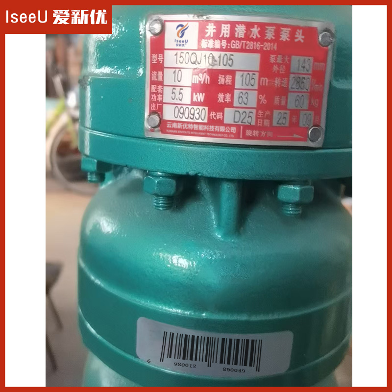 爱新优 井用潜水泵泵头 150QJ10-105 台高清大图