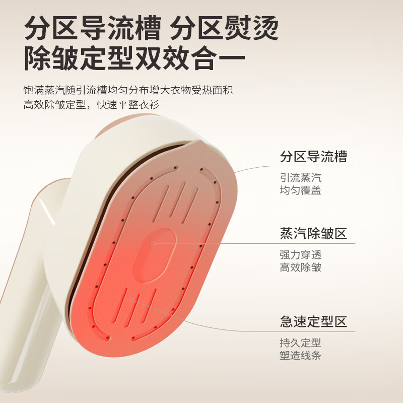 先锋(SINGFUN)手持式熨烫机HX-6228 大面板干湿两熨折叠便携1000W大蒸汽手持熨烫机高清大图