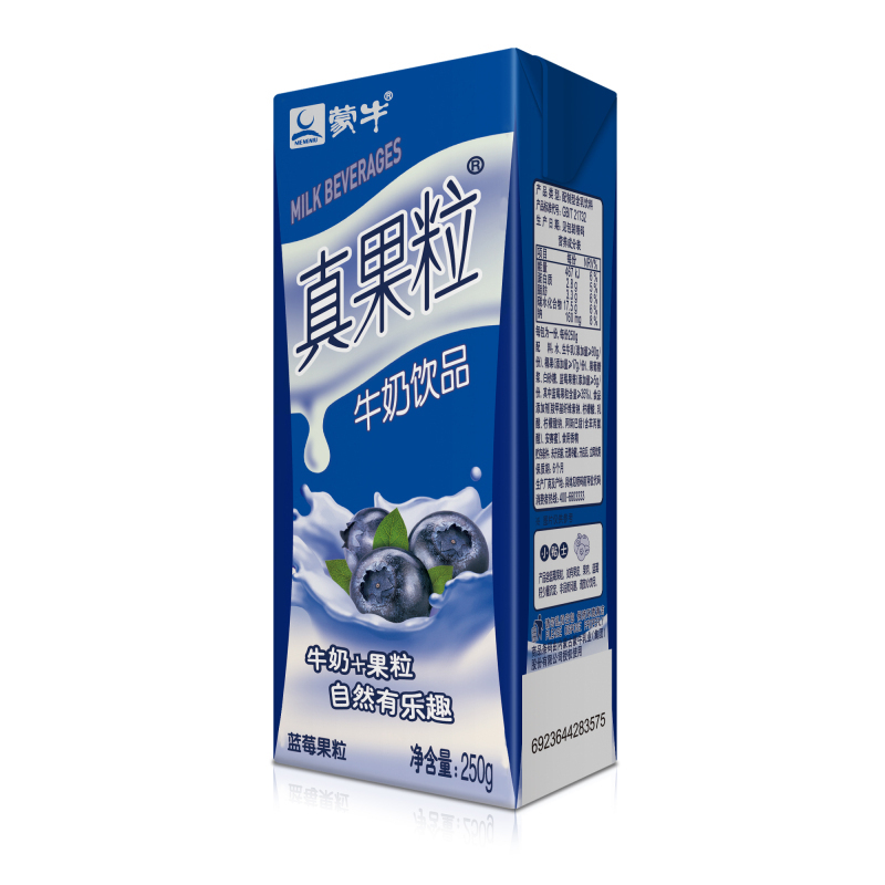 蒙牛 真果粒牛奶饮品(蓝莓)250ml*12盒