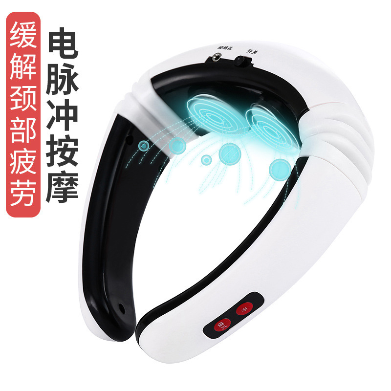 QXAMY 0001 颈椎仪颈椎按摩器理疗仪电子脉冲肩颈脖子枕头护颈仪按摩仪 5个起批