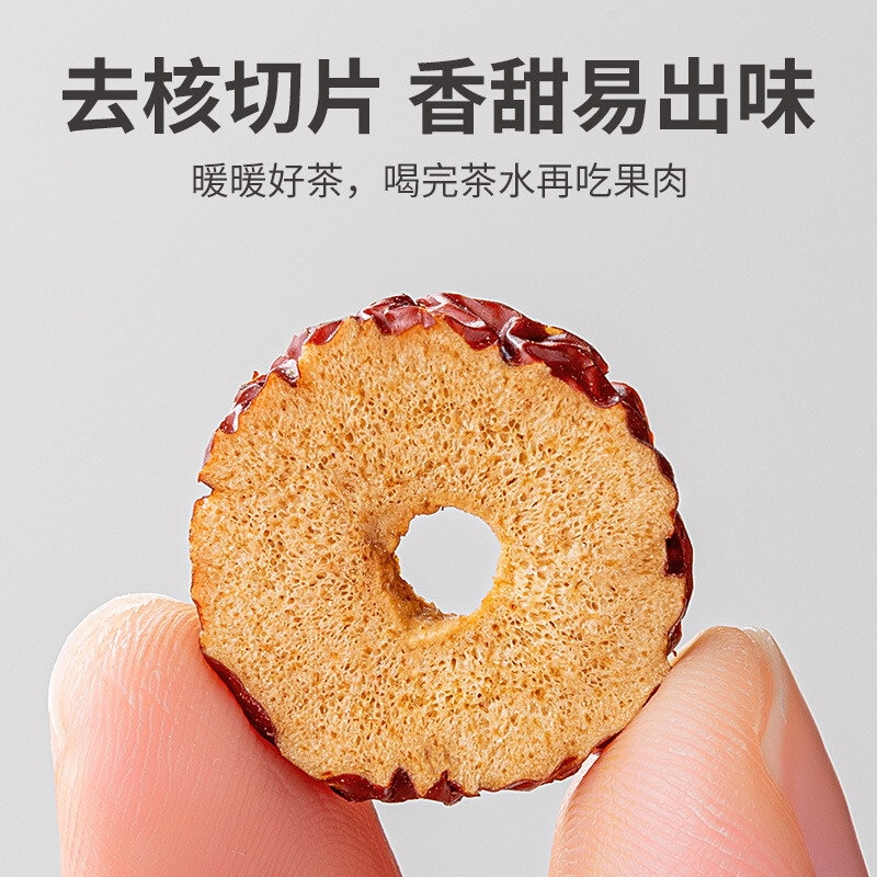方家铺子 免洗即食枣香浓红枣片100g/瓶装高清大图