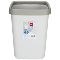 得力(deli) 18821压圈方形垃圾桶 12L 颜色随机(七包服务)
